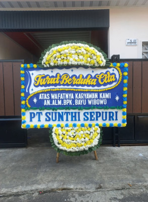 Papan Bunga Duka di Cideng