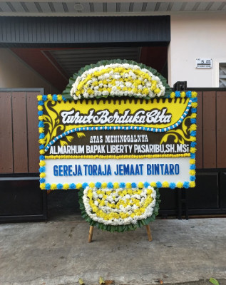 Papan Bunga Duka di Cideng