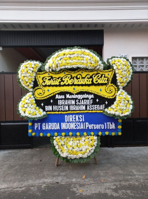 Papan Bunga Duka di Cideng