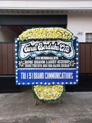 Papan Bunga Duka di Cideng
